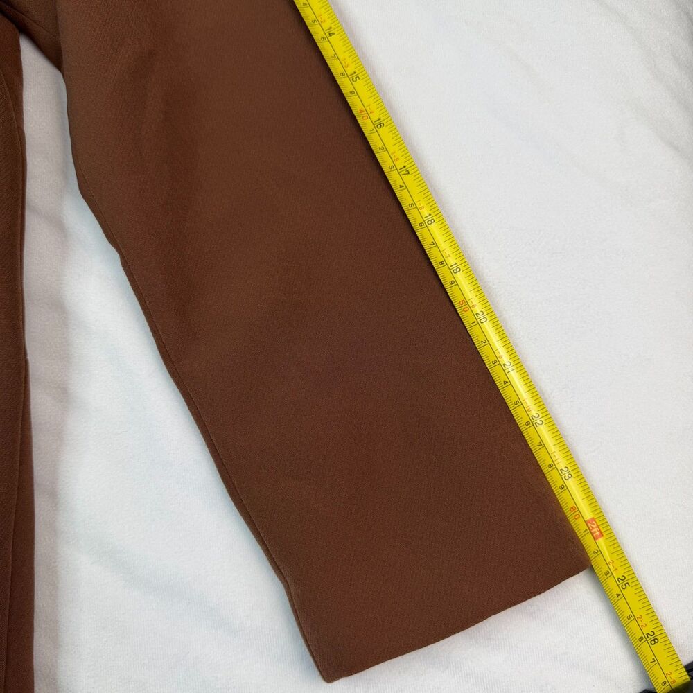 Open Edit Longline Rust-Brown Two Button Closure Jacket Blazer Size S - Picture 6 of 8